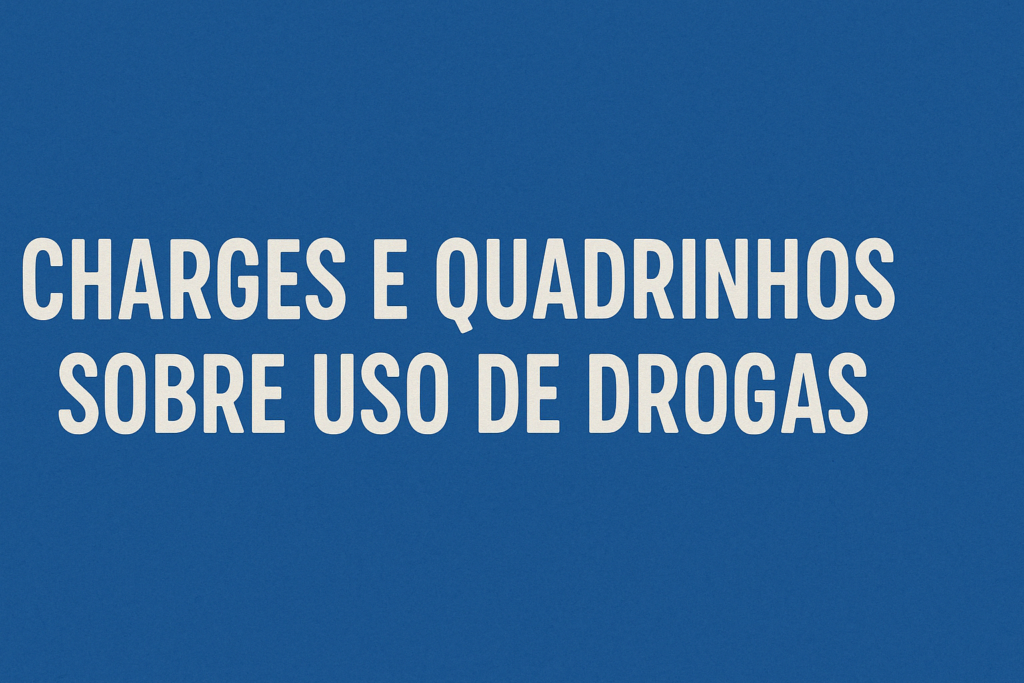 Histórias em quadrinhos e charges de combate às drogas